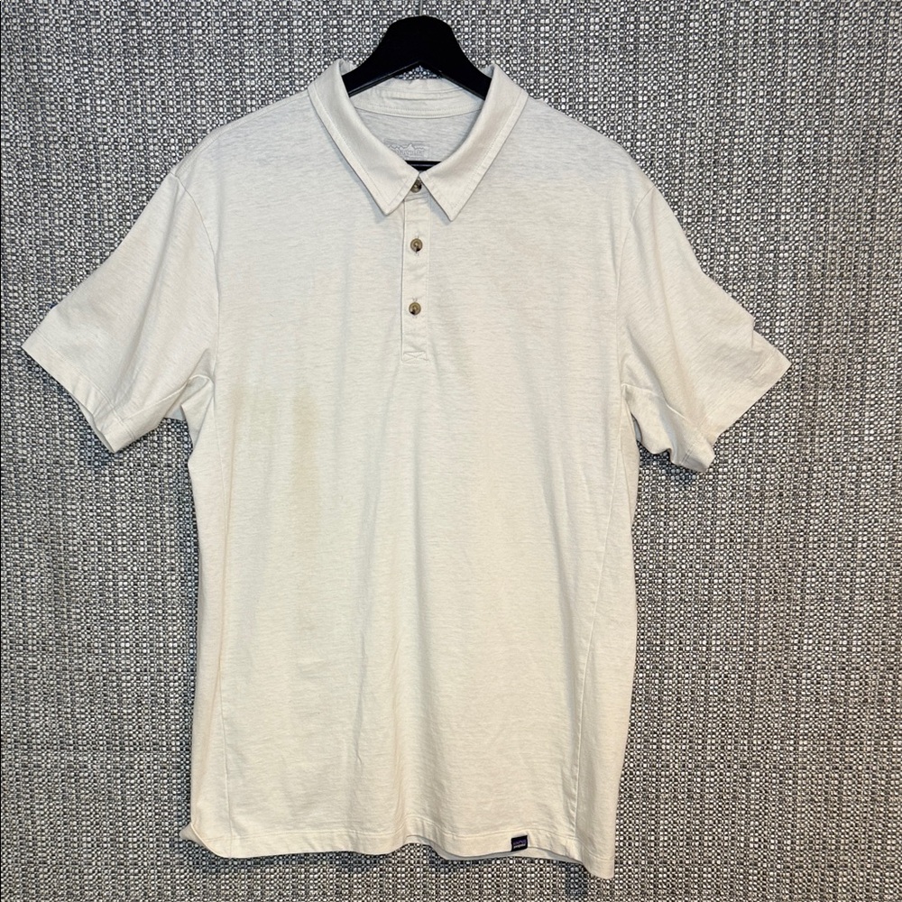 Patagonia‎ Essential Lightweight Polo Shirt - Cream/Off-White